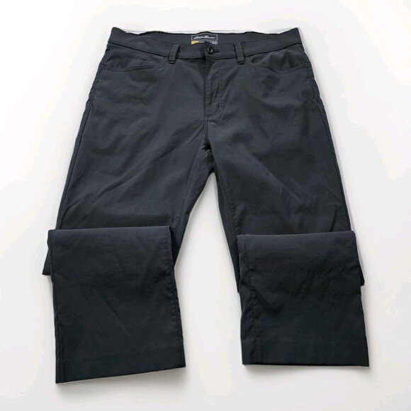 Eddie Bauer Travex Pants Men 36x30/27 Gray Pockets Stretch Outdoor Hiking Hemmed - Picture 9 of 16